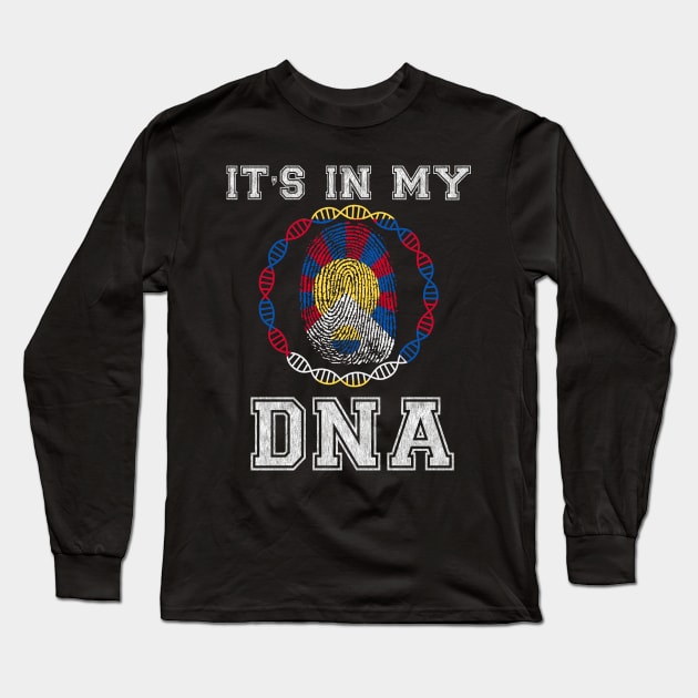 Tibet  It's In My DNA - Gift for Tibetan From Tibet Long Sleeve T-Shirt by Country Flags